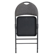 Member's Mark Superior Comfort Commercial Fabric Folding Chair with Scotchgard Protector, Gray