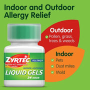 Zyrtec 24 Hour Allergy Relief Liquid Gels (65 ct.)