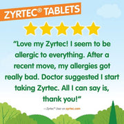 Zyrtec Antihistamine Allergy Tablets 10 mg. (120 ct.)