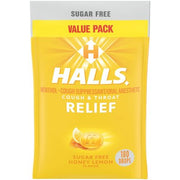 Halls Relief Honey Lemon Sugar-Free Cough Drops, Value Pack (180 ct.)