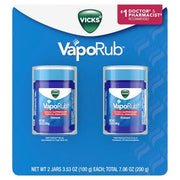 Vicks VapoRub Original Cough Suppressant Medicated Topical Analgesic Ointment (3.53 oz., 2 pk.)