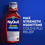 Vicks DayQuil and NyQuil SEVERE Cold & Flu Relief Liquid, Berry Flavor (3 pk., 12 fl.oz./Bottle)