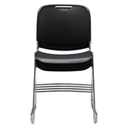 NPS 8500 Series Ultra-Compact Plastic Stack Chair, Assorted Colors (4 Pack)