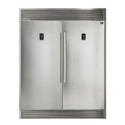 FORNO Rizzuto 60 in. 2 Door Pro-Style Touch Control Refrigerator Fridge/Freezer Dual Combination 27.6 cu.ft