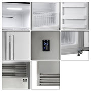 FORNO Rizzuto 60 in. 2 Door Pro-Style Touch Control Refrigerator Fridge/Freezer Dual Combination 27.6 cu.ft