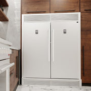 FORNO Rizzuto 60 in. 2 Door Pro-Style Touch Control Refrigerator Fridge/Freezer Dual Combination 27.6 cu.ft