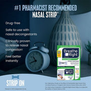 Breathe Right Nasal Strips, Extra Strength Clear, Help Stop Snoring, For Sensitive Skin (72 ct.)