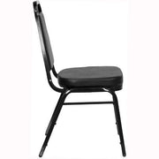 Flash Furniture Vinyl Banquet Stack Chair, Black (Select Quantity)