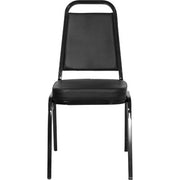 Flash Furniture Vinyl Banquet Stack Chair, Black (Select Quantity)