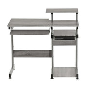 Techni Mobili Complete Computer Workstation Desk, Gray