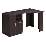 Techni Mobili Classic Office Desk with Storage, Espresso