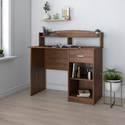 Techni Mobili Modern Office Desk with Hutch, Assorted Colors