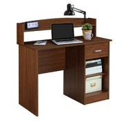 Techni Mobili Modern Office Desk with Hutch, Assorted Colors