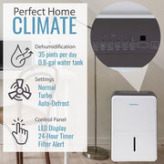 Keystone 35-Pint Dehumidifier with Electronic Controls