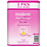 Skintimate Skin Therapy Moisturizing Shaving Gel for Women, Dry Skin (9.5 oz., 3 pk.)