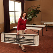 Lifetime 6-Foot Seminar Folding Table, White Granite
