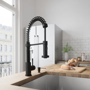 Vigo Edison Pull-Down Spray Kitchen Faucet (Matte Black)