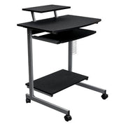 Techni Mobili Compact Computer Cart With Storage, Graphite