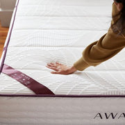 Awara Natural Organic Latex & Premium Support Coil Hybrid Mattress - Available in Twin, Twin XL, Full, Queen, King, California KIng