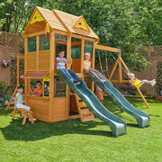 KidKraft Overland Heights Wooden Swing Set/Playset