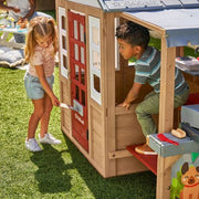 KidKraft Grill & Chill Pizza Party Wooden Outdoor Playhouse