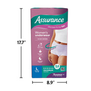 Assurance Women's Incontinence & Postpartum Underwear, L, Maximum Absorbency (54 Count)