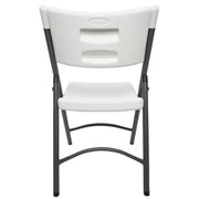 Maxchief Industrial Grade Contoured Folding Chair, White