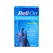 50 Count Powder-Free Diabetic ReliOn Gloves