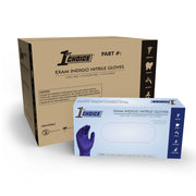 1st Choice Indigo Nitrile Latex Free, Powder Free Disposable Exam Gloves, 3 Mil, Large, 100