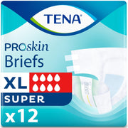 Tena ProSkin Unisex Incontinence Adult Diapers, Maximum Absorbency, XLarge, 12 Count