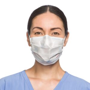 Halyard Procedure Mask, Pleated, One Size Fits Most, Yellow - Image 1
