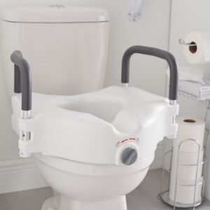 McKesson Raised Toilet Seat, 5-Inch Height, White - Image 3
