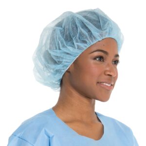 Halyard Bouffant Cap, X-Large, Blue - Image 1