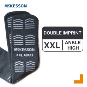 McKesson Slipper Socks, Double Tread, 2X-Large, Gray - Image 2