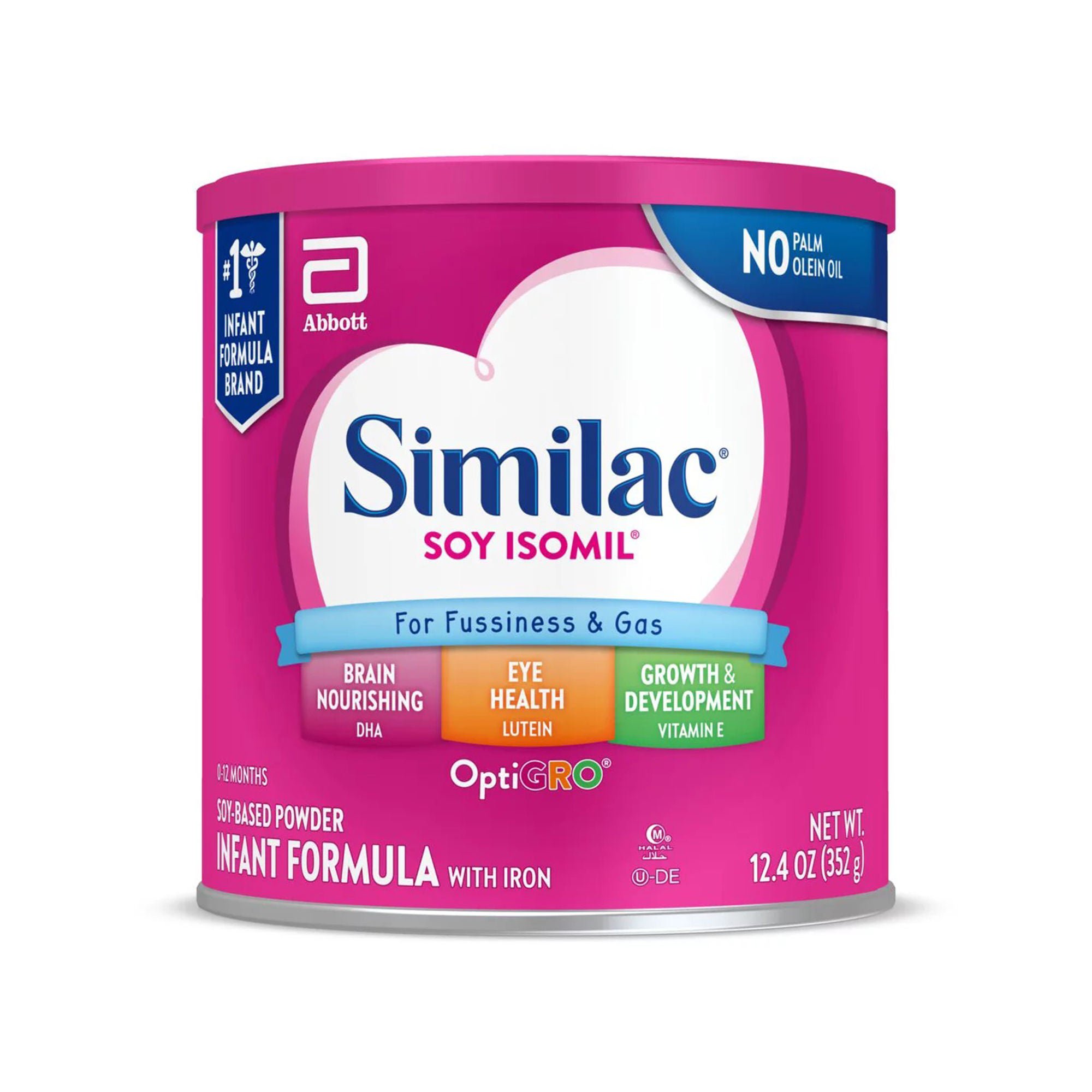 Similac? Soy Isomil? For Fussiness and Gas Powder Infant Formula, 12.4-ounce can