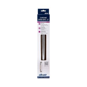 drive? Chrome Knurled Grab Bar, 12 Inch - Image 3