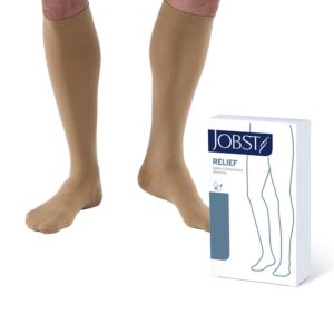 Jobst? Relief Compression Stockings, Knee High, Medium, Beige, Closed Toe - Image 1