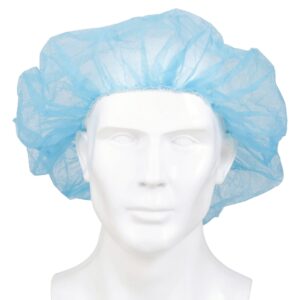 McKesson Disposable Bouffant Surgical Caps, Blue, Elastic Closure, 21 Inch - Image 2