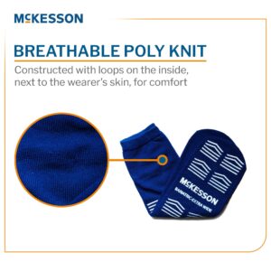 McKesson Slipper Socks, Single Tread, Bariatric, Extra Wide, Kingfisher Blue - Image 2