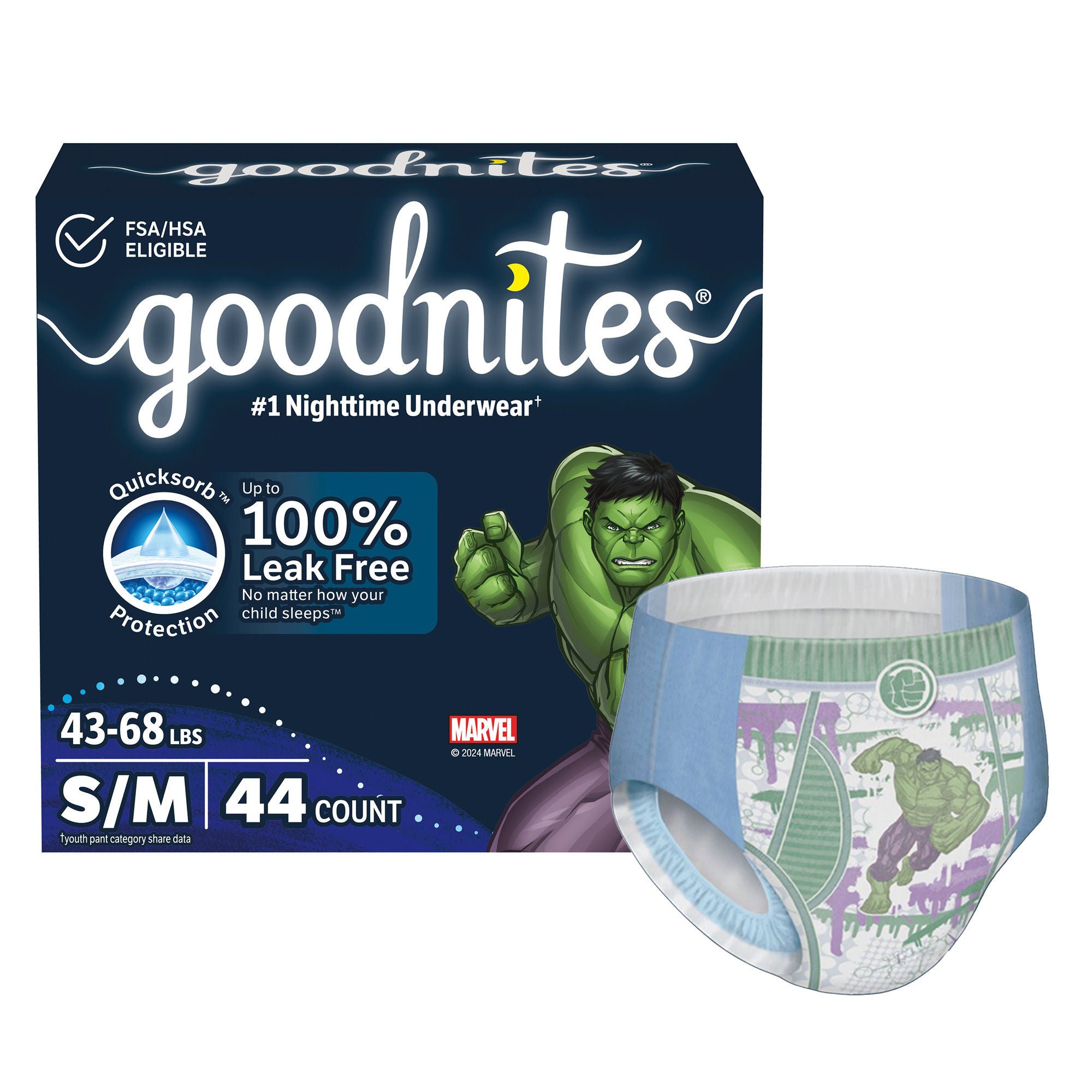 GoodNites? Absorbent Underwear for Boys, Small / Medium