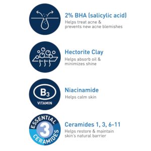 CeraVe? 2% Salicylic Acid Acne Control Cleanser with Ceramides & Hectorite Clay - Image 5