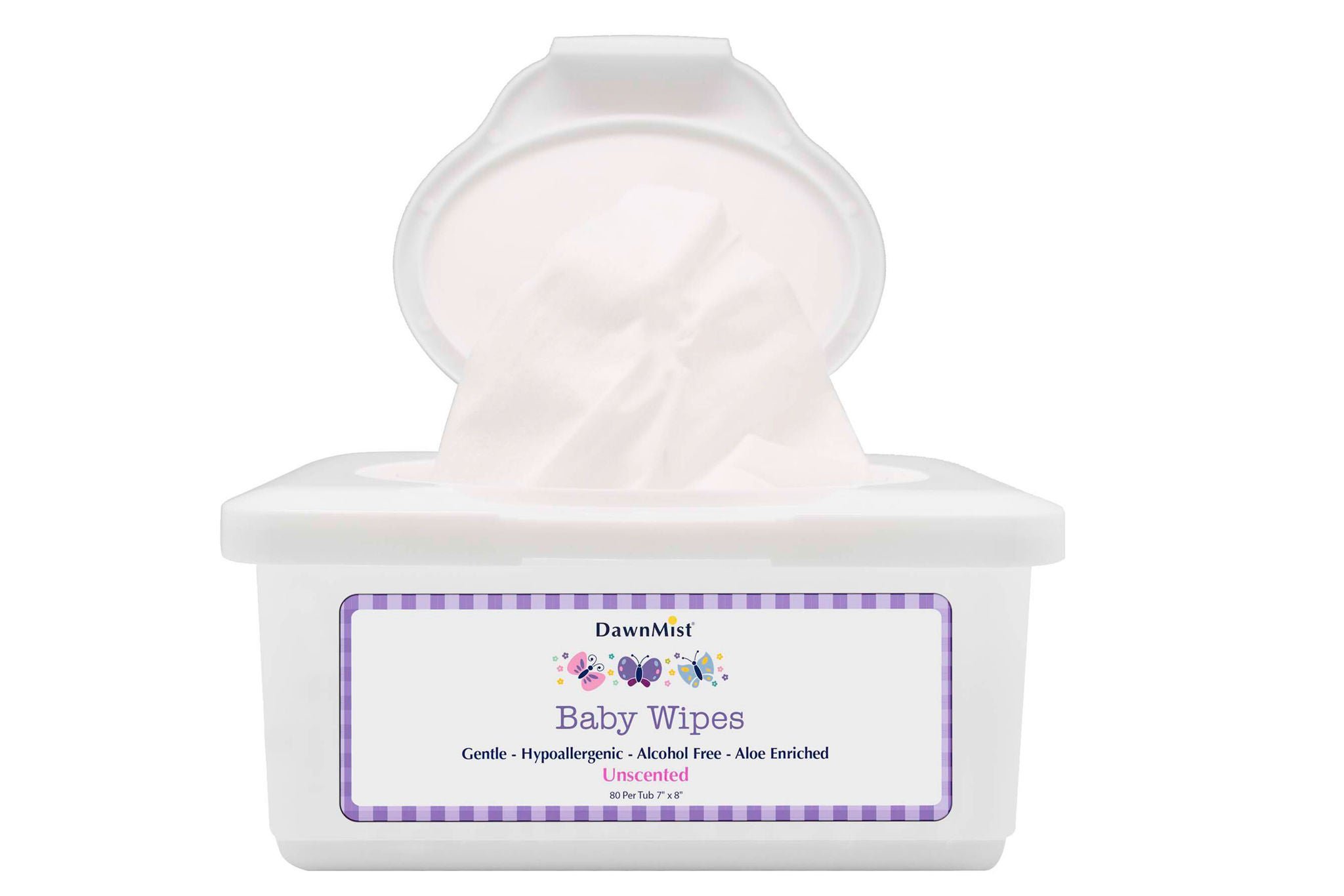 DawnMist? Unscented Baby Wipes, Tub
