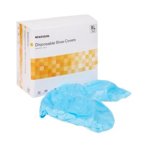 McKesson Shoe Covers, Nonskid Sole, Blue, X-Large - Image 1