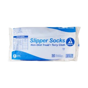 dynarex? Single Tread Slipper Socks, Large, Blue - Image 2