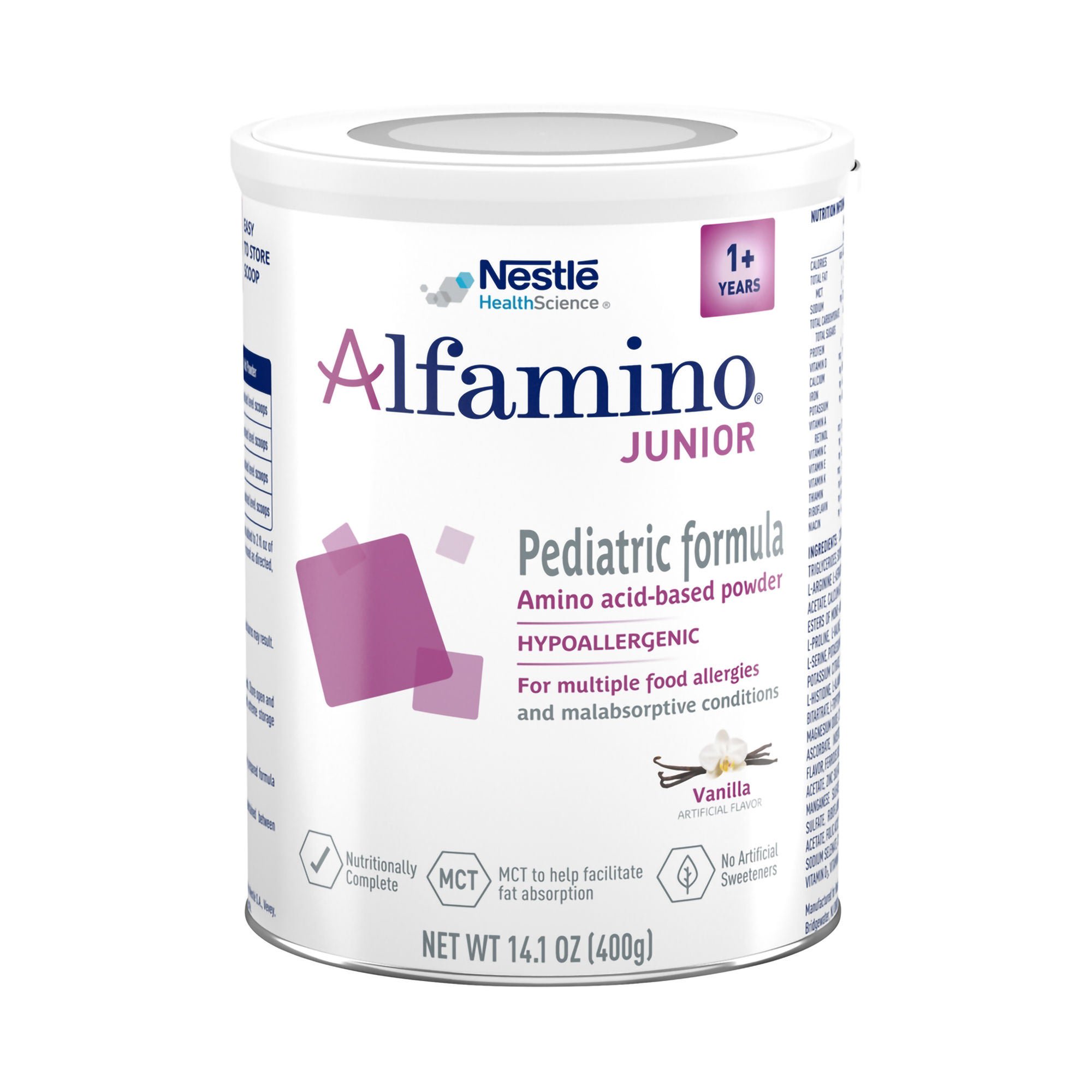 Alfamino? Junior Amino Acid?Based Pediatric Formula, Vanilla, 14.1-ounce can