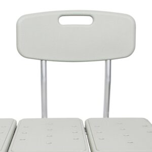 McKesson Aluminum Transfer Bench with Reversible Back - Image 2