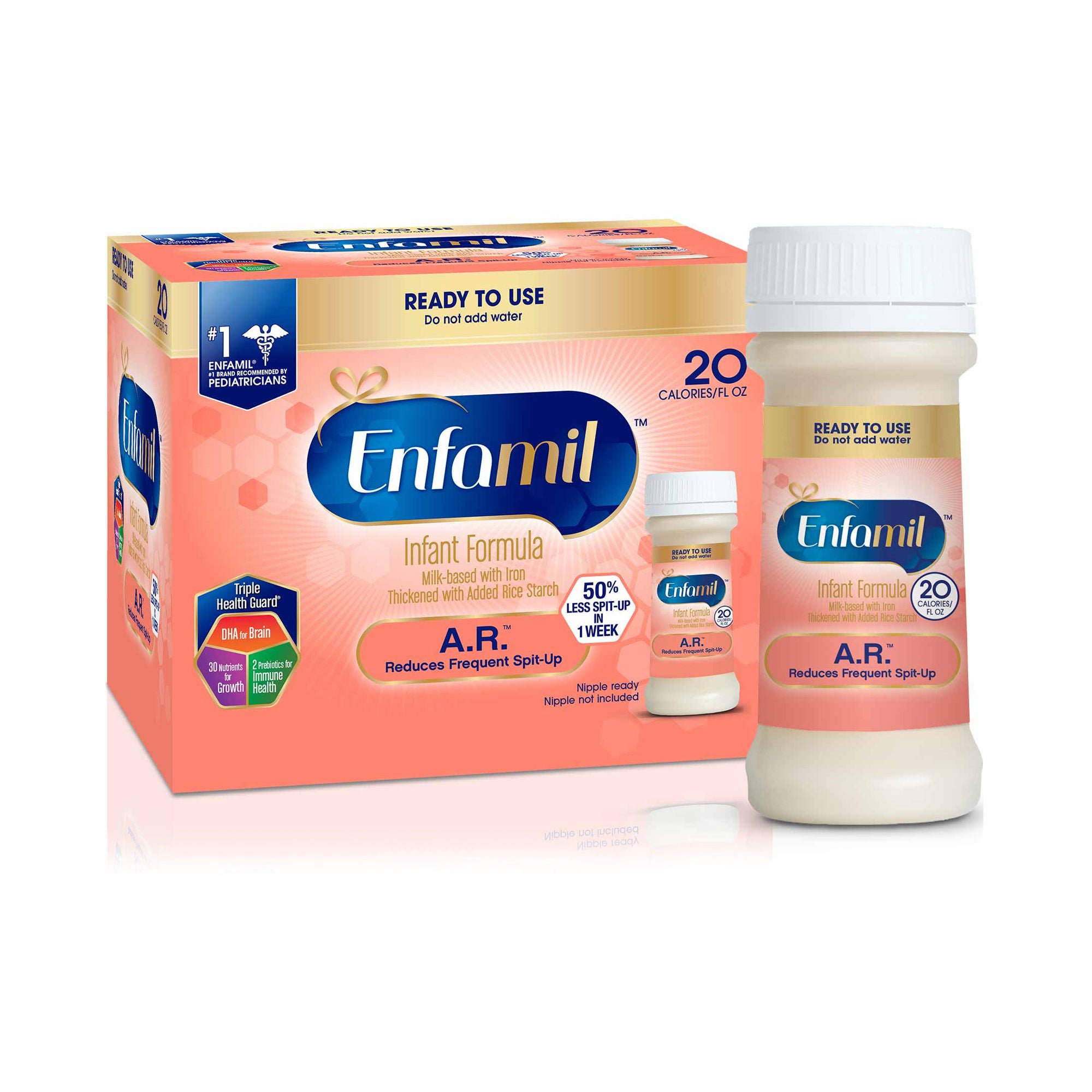 Enfamil? A.R.? Ready to Use Infant Formula, 2-ounce bottle