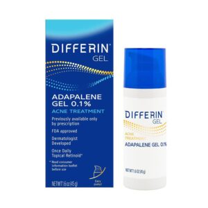 Differin? 0.1% Adapalene Gel Acne Treatment, 45-gram Pump Bottle - Image 1