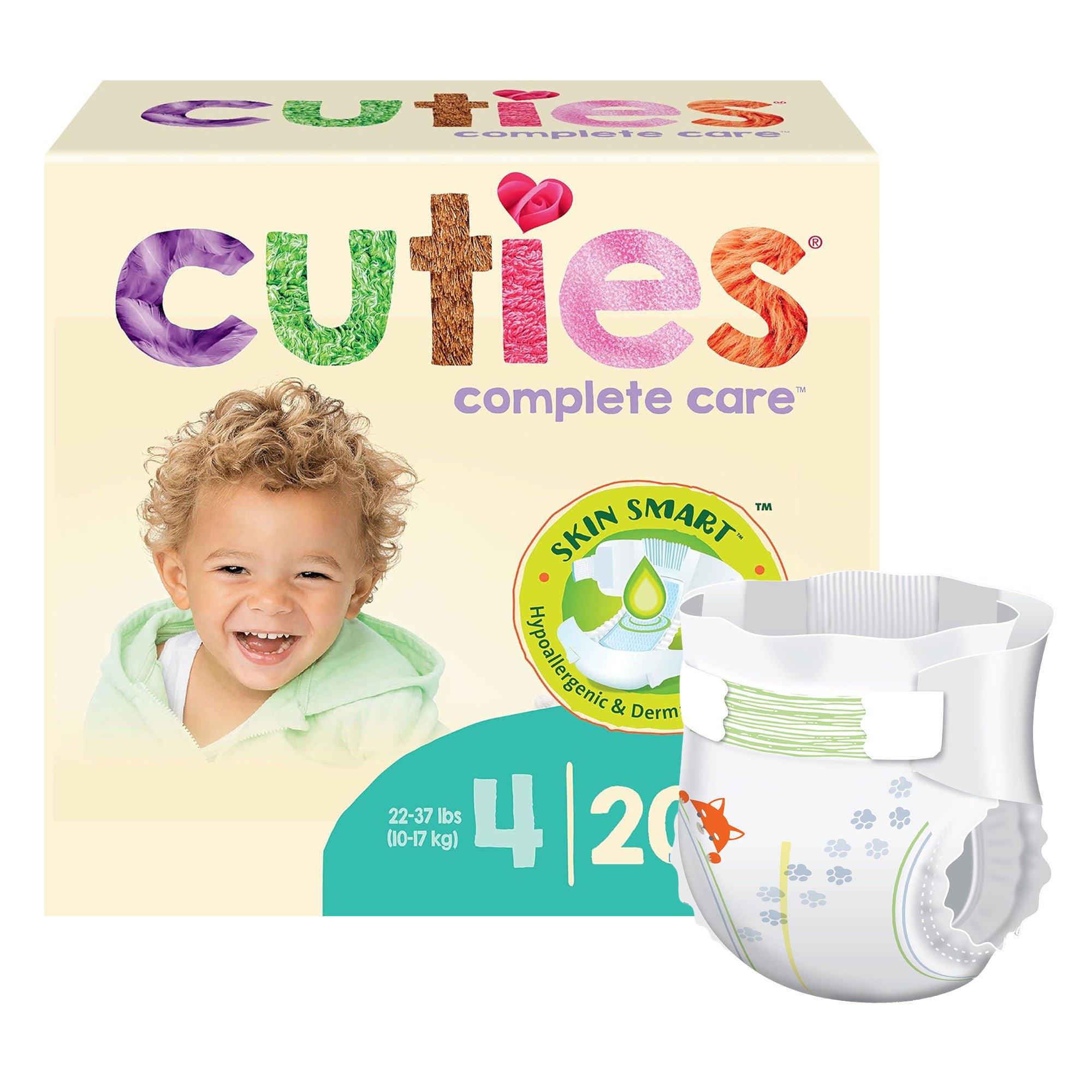 Cuties? Complete Care Diapers for Toddlers, 22 ? 37 lbs.