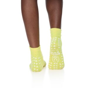 Pillow Paws? Risk Alert? Terries? Slipper Socks, Extra Large, Pale Yellow - Image 2